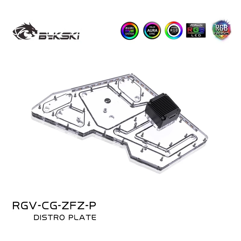 BYKSKI RGV-CG-ZFZ-P แผ่นอะคริล - Distro Plate Ddc Pump Combo บทวิจารณ์และราคา